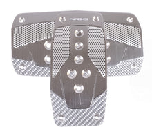 Load image into Gallery viewer, NRG Aluminum Sport Pedal A/T - Gunmetal w/Silver Carbon - PDL-450GM