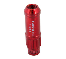 Load image into Gallery viewer, NRG 700 Series M12 X 1.5 Steel Lug Nut w/Dust Cap Cover Set 21 Pc w/Locks &amp; Lock Socket - Red - LN-LS700RD-21