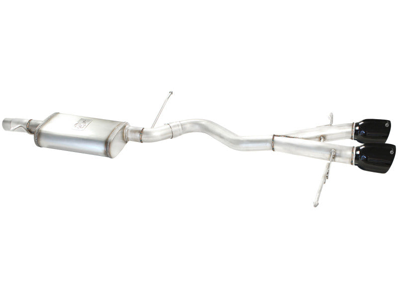 aFe MACHForce XP Exhaust 304SS Cat-Back w/ Black Tips 2008 VW Golf R32 V5 3.2L - 49-36408-B