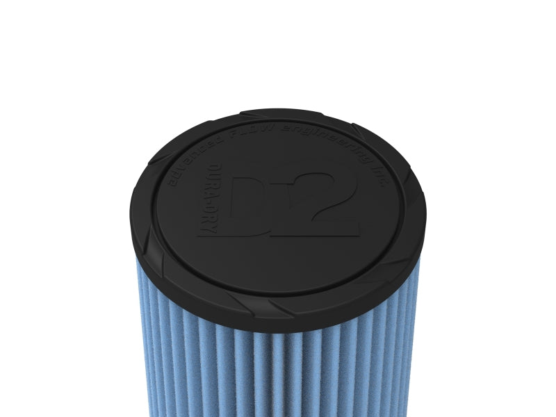 aFe POWER Universal Clamp-On Air Filter w/ D2 Dura-Dry Media - 3-1/2in F x 6in B x 4-3/4in T x 9in H - 21-35035V