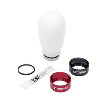 Load image into Gallery viewer, Cobb Subaru 6-Speed Tall Weighted COBB Shift Knob - White (Incl. Both Red + Blk Collars) - 213370-W