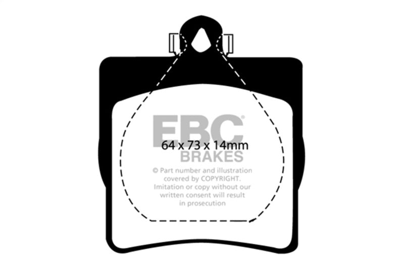 EBC 03-08 Chrysler Crossfire 3.2 Redstuff Rear Brake Pads - DP31191C