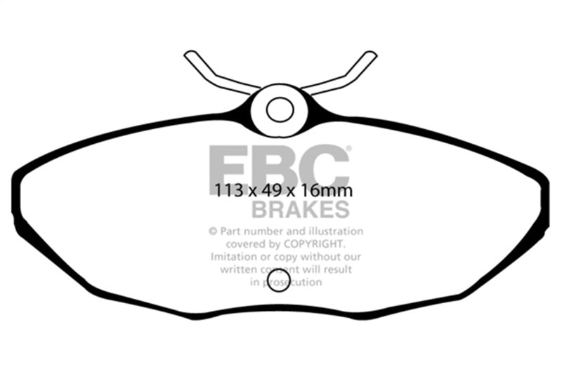 EBC 03-06 Jaguar XJ8 4.2 VP Redstuff Rear Brake Pads - DP31221/2C