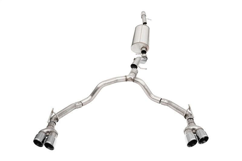 Corsa 21-25 Chevrolet Tahoe/GMC Yukon 4DR 6.2L 4WD Dual Rear 3/2.75in Sport Cat-Back DW 4inPol Tips - 21129