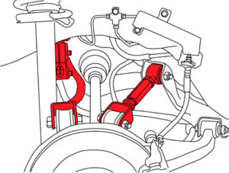 SPC Performance 95-98 Nissan 240SX Rear Passenger Side Adjustable Control Arm - 67776