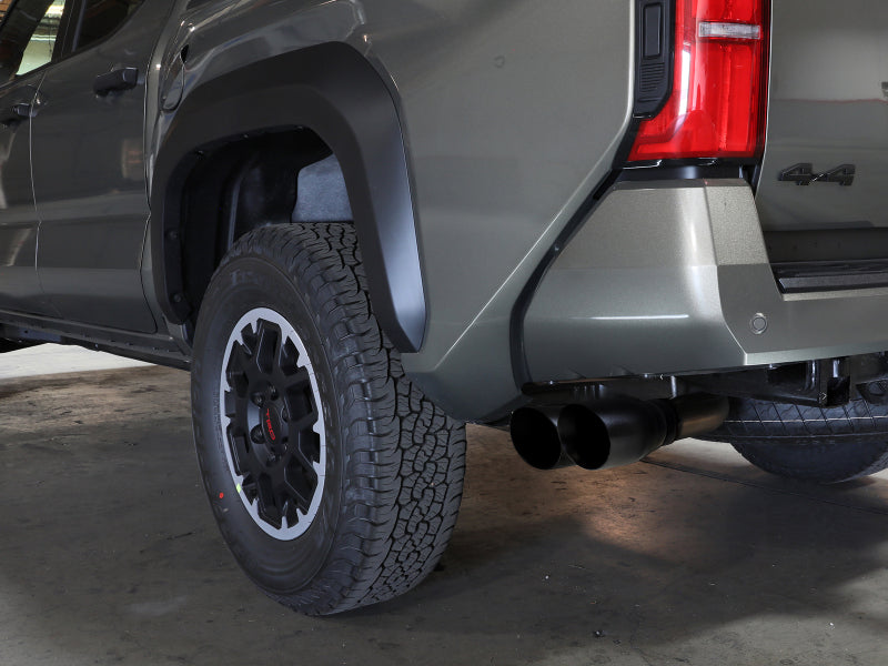 aFe 2024 Toyota Tacoma L4 2.4L Vulcan Series 2.5-3in 304 SS Steel Cat-Back Exhaust w/Black Tips - 49-36074-B