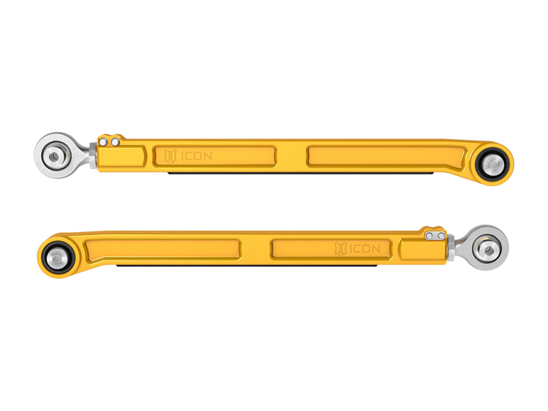 ICON 22-23 Toyota Tundra / 2024 Toyota Tacoma Billet Rear Lower Link Kit - Gold Anodized - 54002G