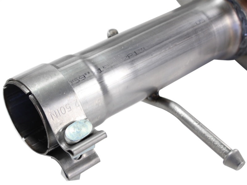 aFe MACHForce XP Exhaust Cat-Back 3in SS-409 Hi-Tuck inRBin 12-14 Jeep Wrangler Unlimited V6 4Dr - 49-46232