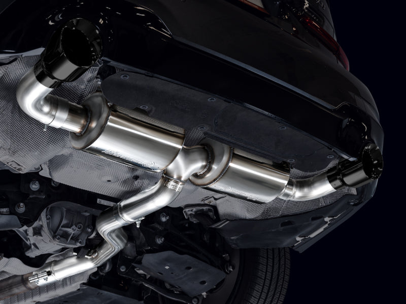 AWE 19-23 BMW 330i / 21-23 BMW 430i Base G2X Touring (Excl. Conv) Axle-Back Exhaust - Diamond Black - 3015-33429