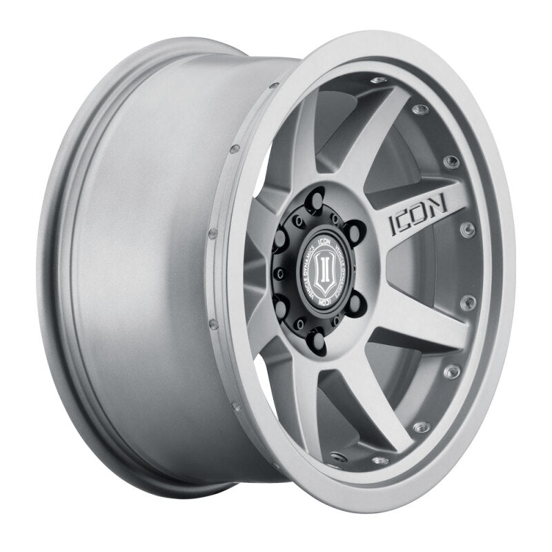 ICON Rebound Pro 17x8.5 / 5x5.5 / 0mm / 4.75in BS Titanium Wheel - 21817858547LBTT