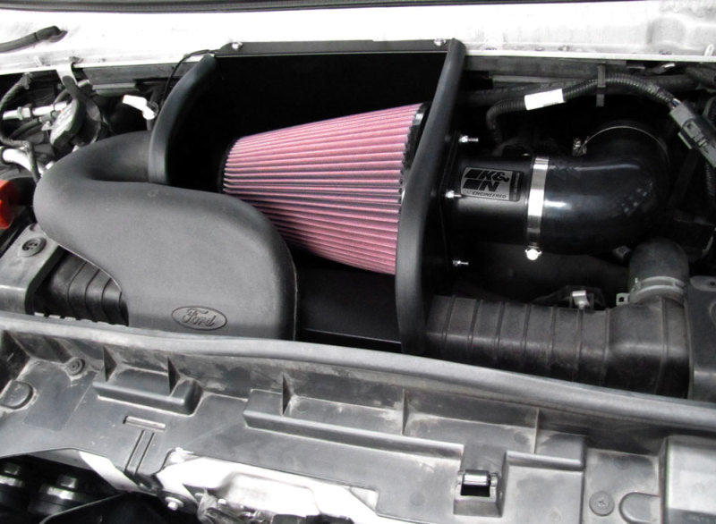 K&N 97-08 Ford E350/#450 Econoline V10-6.8L Black High Flow Performance Kit - 77-2570KTK