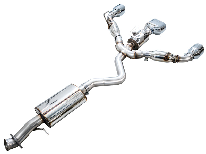 AWE Tuning 23-24 Toyota GR Corolla Touring Edition Cat-Back Exhaust - Chrome Silver Tips - 3015-52472