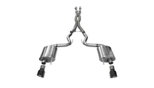 Load image into Gallery viewer, Corsa 2015-2017 Ford Mustang GT 5.0 3in Cat Back Exhaust Black Dual Tips (Sport) - 14332BLK