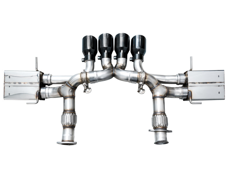 AWE Tuning 2023 C8 Corvette Z06 SwitchPath Cat-Back Exhaust - Diamond Black Tips - 3025-43906
