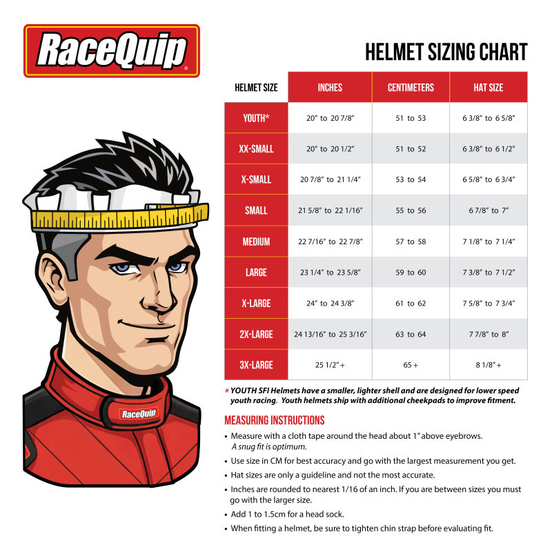 RaceQuip PRO25 SA2025 STEEL MED HELMET - 277663RQP