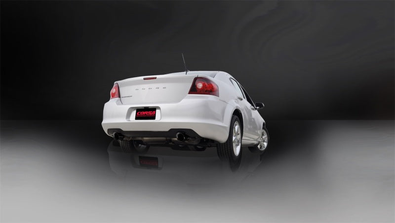 Corsa 2011-2014 Chrysler 200/Dodge Avenger V6 Black Sport Cat-Back Exhaust - 14413BLK