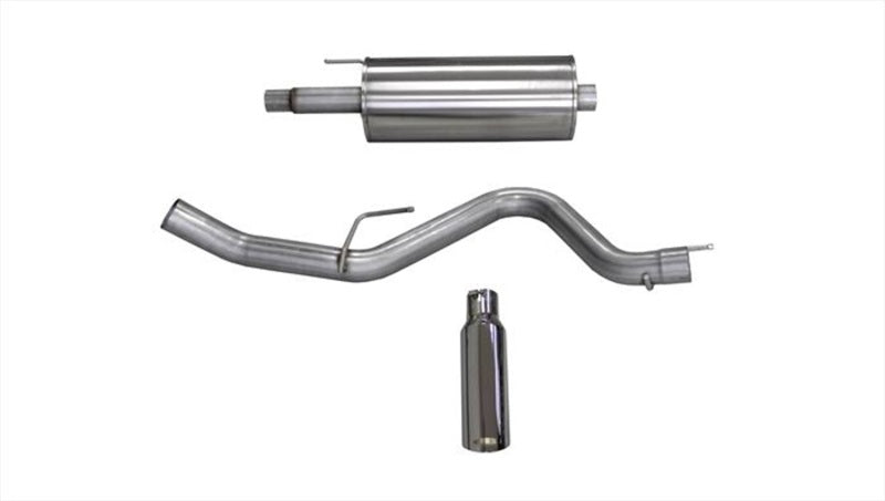Corsa 2015-2020 Ford F-150 5.0L V8 Cat-Back Single Side Exit w/ 4.0in Polished Tip - 24837