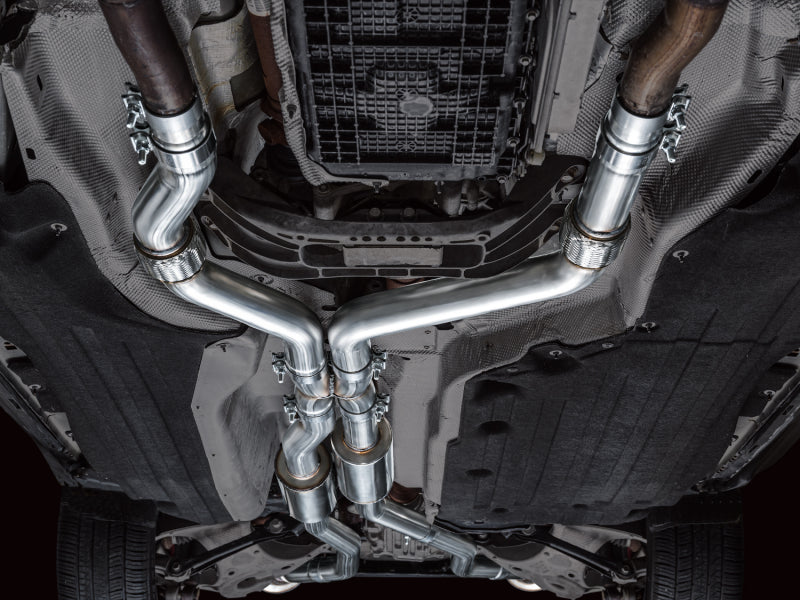 AWE Tuning 2020+ Ford Explorer ST Touring Edition Exhaust w/ Diamond Black Tips - 3015-43625