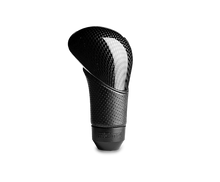 Load image into Gallery viewer, Momo Shadow Shift Knob - Black Airleather, Carbon Effect Insert - SUBKCA