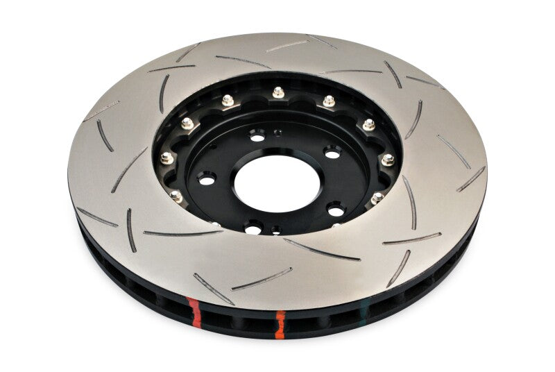 DBA 03-05 Evo 8/9 Front Slotted 5000 Series 2 Piece Rotor Assembled w/ Black Hat - DBA52218BLKS