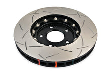 Load image into Gallery viewer, DBA 03-05 Evo 8/9 Front Slotted 5000 Series 2 Piece Rotor Assembled w/ Black Hat - DBA52218BLKS