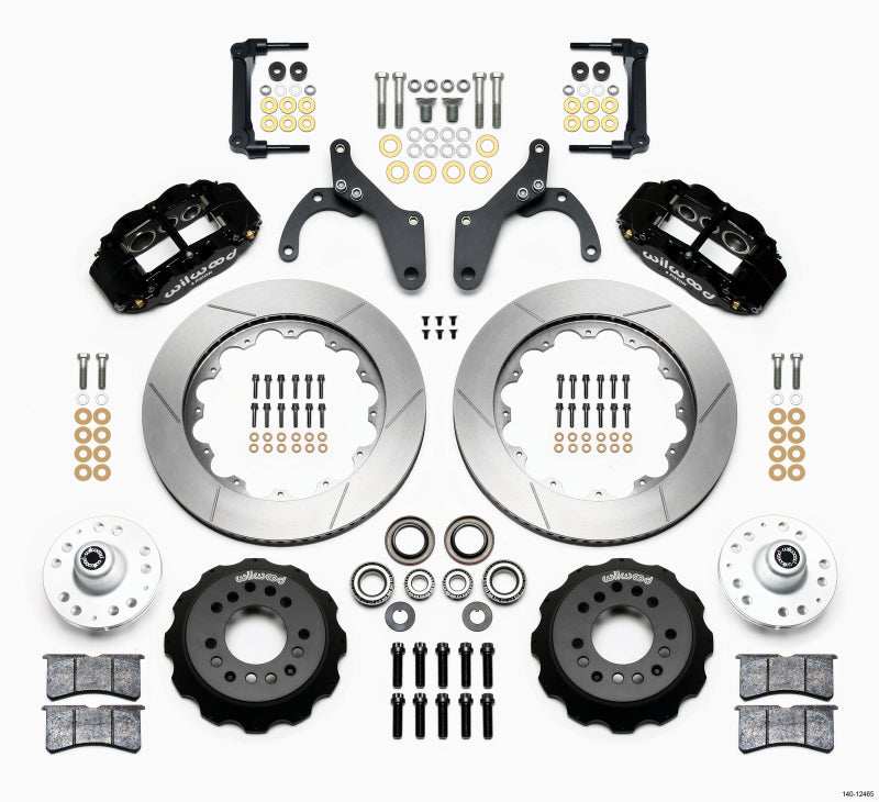 Wilwood Narrow Superlite 6R Front Hub Kit 14.00in 59-64 Chevy Impala / 63-64 Corvette - 140-12465