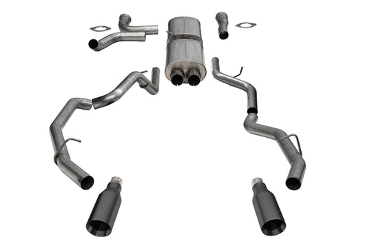 Corsa 25-26 RAM 1500 RHO Crew Cab 3.0L T Cat-Back Dual Rear Exit w/ 5in Single Gun Metal Pro Series - 21389GNM