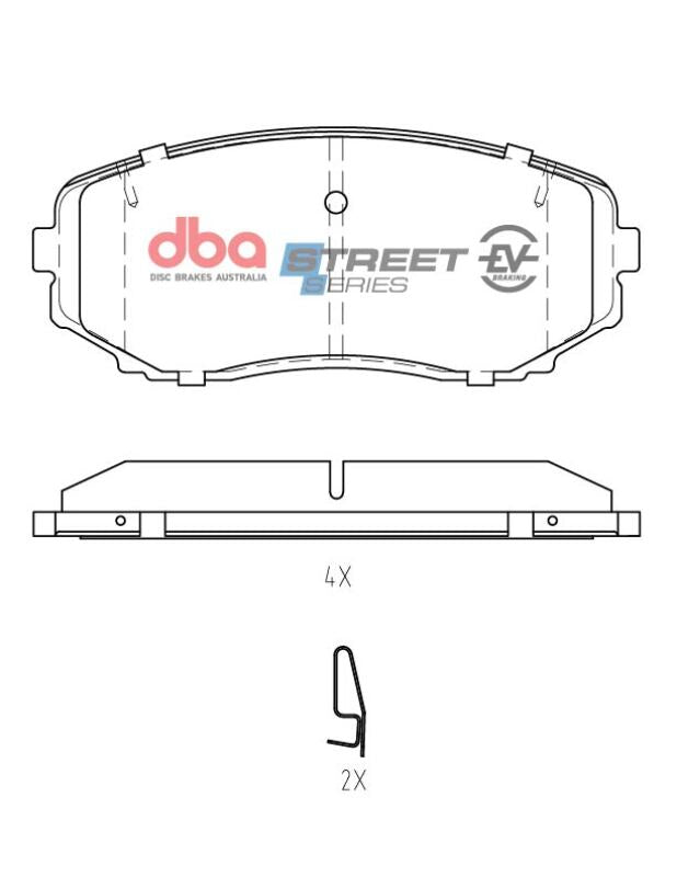 DBA 07-14 Ford Edge AWD Front SSEV Street Series Brake Pads - DB1916SSEV