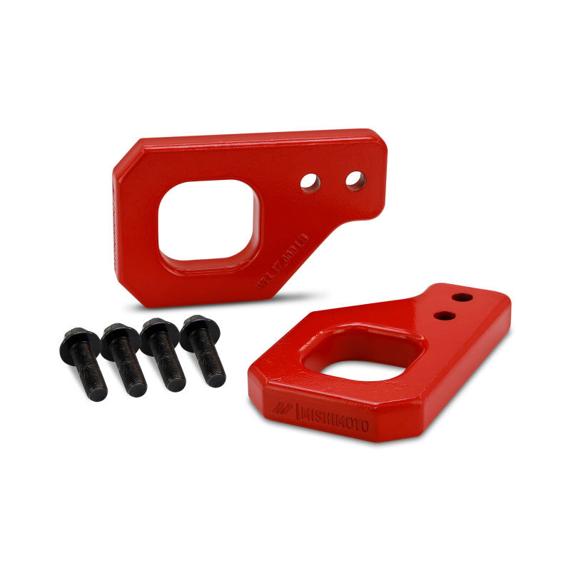 Mishimoto 2024+ Toyota Tacoma Recovery Points - Front - Red - MMTH-TAC-24-FRD