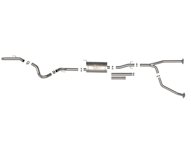 aFe 2022 Toyota Tundra V6-3.5L (tt) Apollo GT Series Hi-Tuck 2.5in to 3in 409 SS Cat-Back Exhaust - 49-46062