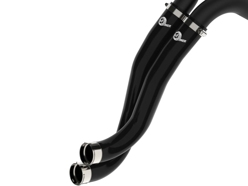 aFe 22-24 Ford Bronco Raptor V6-3.0L BladeRunner Aluminum Hot and Cold Charge Pipe Kit - Black - 46-20754-B