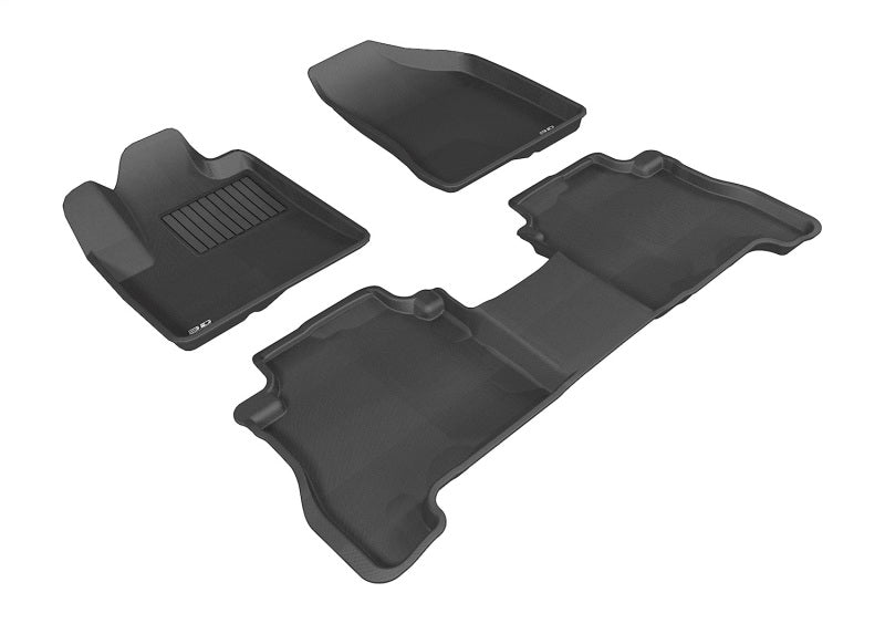 3D MAXpider 07-09 Hyundai Santa Fe Kagu Black Full Set (1 EYELET) - L1HY00501509