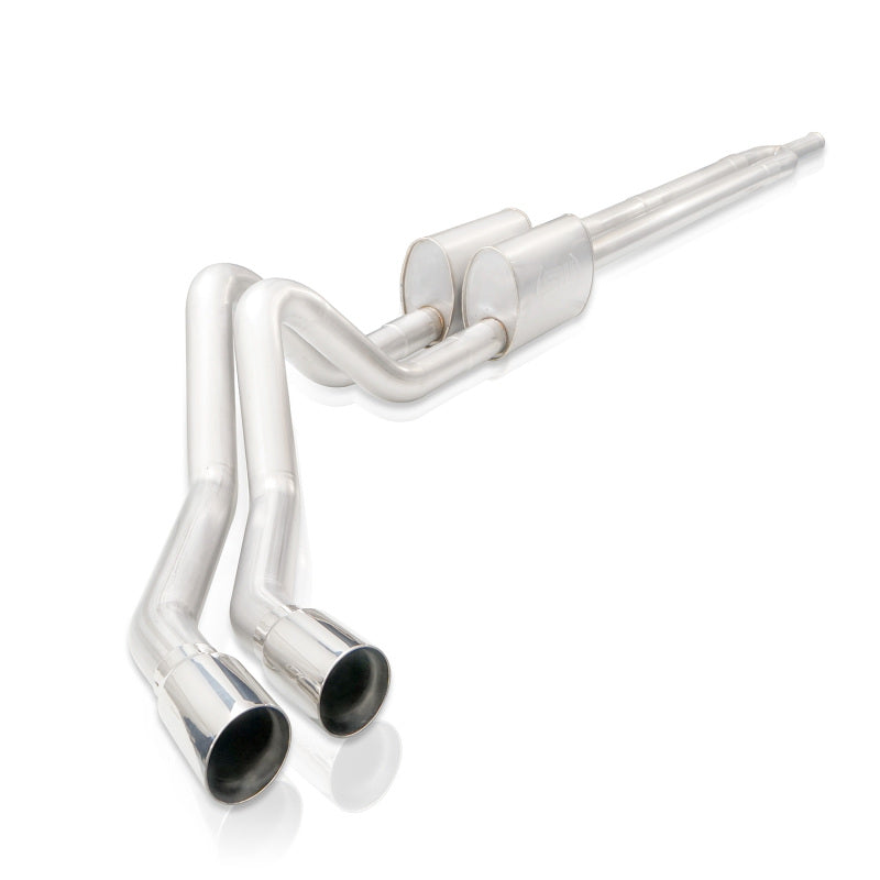 Stainless Works 2019+ Chevrolet Silverado 5.3L 3in Legend Catback Factory Connect Dual Polished Tip - CT19CBYL