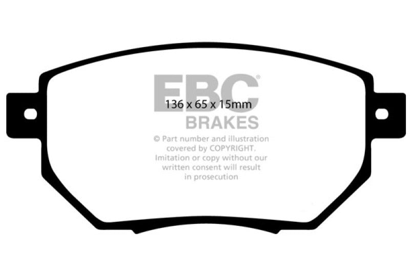 EBC 05-06 Nissan Altima 3.5 SE-R Greenstuff Front Brake Pads - DP21659
