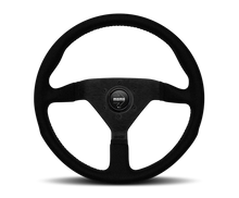 Load image into Gallery viewer, Momo Montecarlo Alcantara Steering Wheel 320 mm - Black/Black Stitch/Black Spokes - MCL32AL1B