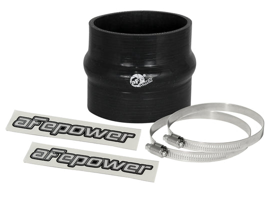 aFe Magnum FORCE Intake Coupling Kit (3-1/4IN ID to 3-1/8IN ID x 3IN L)Straight Coupler w Hump Black - 59-00066