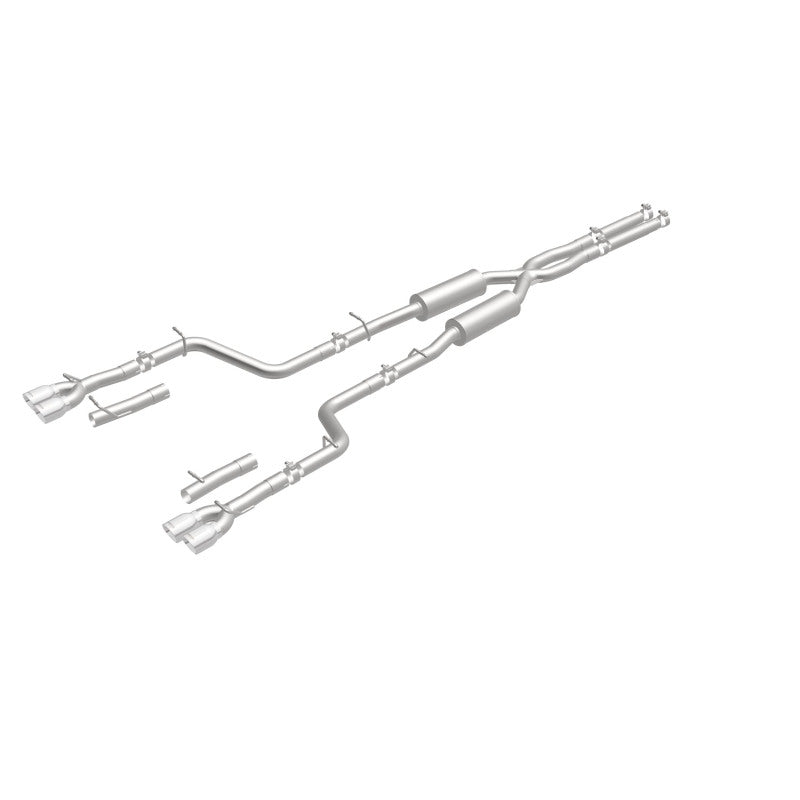 MagnaFlow Cat-Back, SS, 2.5in, Quad Split Rear 3.5in Tip 2015 Dodge Challenger 3.6L V6 - 19217