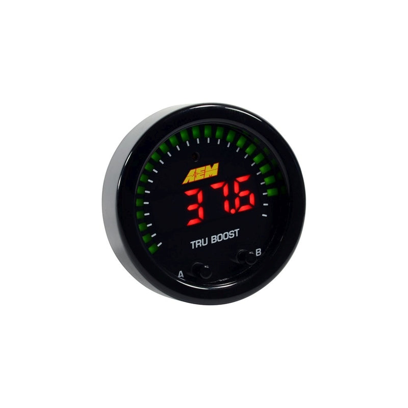 AEM X-Series Tru-Boost Controller Gauge w/ Boost Control Solenoid 80PSIg Internal MAP Sensor - 30-0352