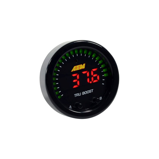 AEM X-Series Tru-Boost Controller Gauge w/ Boost Control Solenoid 80PSIg Internal MAP Sensor - 30-0352