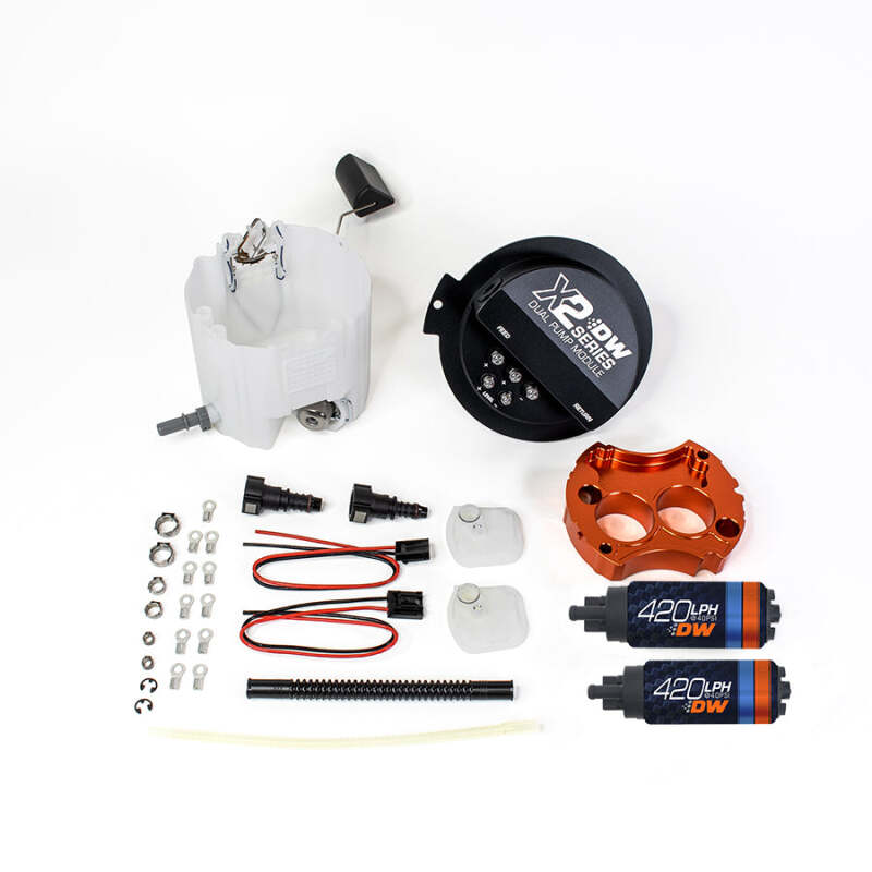 DeatschWerks X2 Series Fuel Pump Module w/ 2 DW420s For 2010-15 Camaro LS 3.7 V6 - 9-421-7002