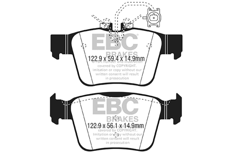 EBC 2017+ Alfa Romeo Guilia / 2018+ Alfa Romeo Stelvio Bluestuff Rear Brake Pads - DP52315NDX