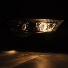 Load image into Gallery viewer, AlphaRex 14-22 Toyota 4Runner PRO-Series Projector Headlights Black w/Seq. Sig. + DRL - 880815