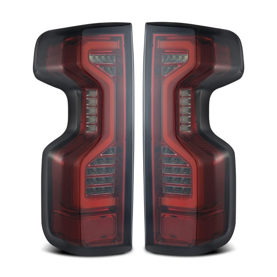 AlphaRex 19-23 Chevrolet Silverado 1500/2500HD/3500HD PRO-Series LED Tail Lights Red Smoke - 620060