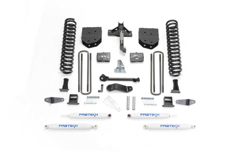Fabtech 08-10 Ford F450/550 4WD 6in Basic Sys w/Perf Shks - K2050
