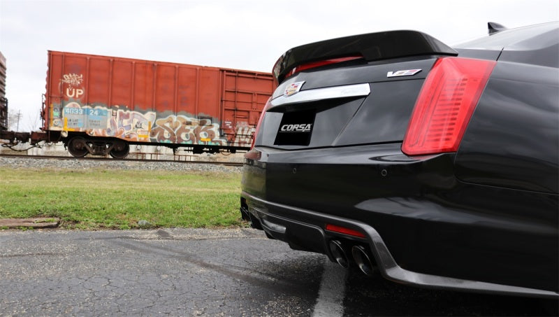 Corsa 2016-2019 Cadillac CTS V Sedan 6.2L V8 2.75in Polished Sport Axle-Back Exhaust - 14357