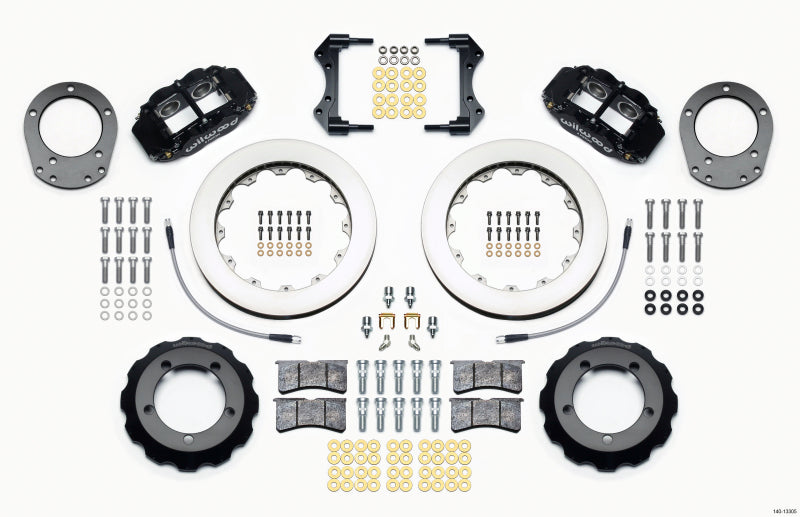 Wilwood Narrow Superlite 4R Front Hat Kit 12.88in 76-77 Ford Bronco Dana 44 w/Lines - 140-13305
