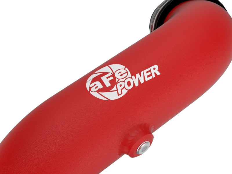 aFe Bladerunner 2-1/4 IN Aluminum Hot Charge Pipe Black 20-23 Ford Explorer/Explorer ST - Red - 46-20658-R