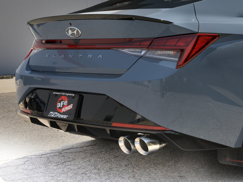 aFe Takeda Axle-Back Exhaust System Hyundai Elantra N Line 21-25 L4-1.6L- Polished Tip - 49-37045-P