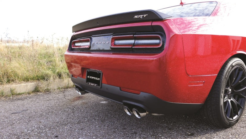 Corsa 2015-2023 Dodge Challenger Hellcat Dual Rear Exit Sport Exhaust w/ 3.5in Polished Tips - 14987