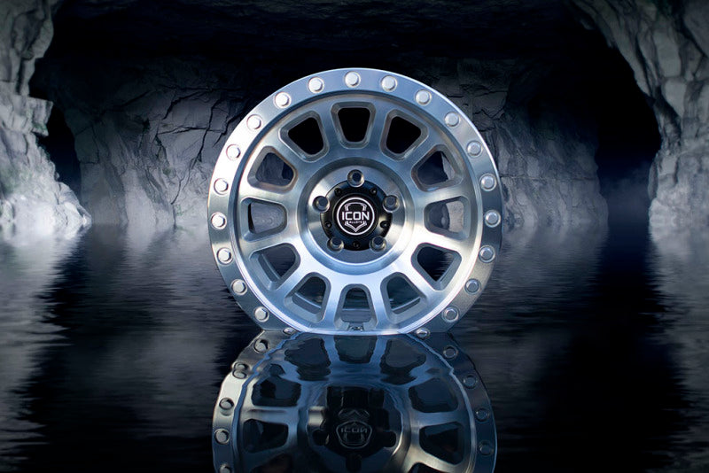 ICON Hulse 18x9 8x6.5 12mm Offset 5.5in BS Silver Machined - 8018908055SM